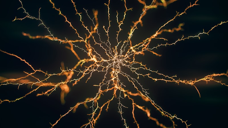 Abstract neural network fibers representing brain connections